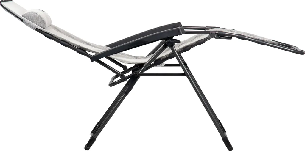 Westfield XL Relaxliege Hellgrau Textilene Bis 140 Kg Belastbar 2 Westfield XL Relaxliege Hellgrau Textilene Bis 140 Kg Belastbar - Image 2