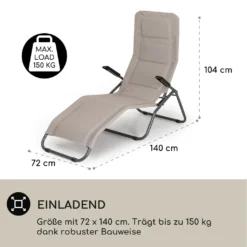 Blumfeldt Liegestuhl, Polyester Sonnenliege, Relaxliege Für Den Garten & Balkon, Wetterfeste Gartenliege Klappbar, Dreibein Liege Gepolstert, Schnell Trocknende Liege Mit Verstellbarer Rückenlehne 9 Blumfeldt Liegestuhl, Polyester Sonnenliege, Relaxliege Für Den Garten & Balkon, Wetterfeste Gartenliege Klappbar, Dreibein Liege Gepolstert, Schnell Trocknende Liege Mit Verstellbarer Rückenlehne -Stil Beet Verkaufsgeschäft 016a3dcd29dd167c8adf3d8bd3cb13dd