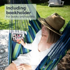 VITA5 Hängesessel Outdoor - Stabiler & Sicherer Hängestuhl - Stylischer Hängesessel Indoor - Schaukel Für Erwachsene & Kinder - Bequeme Boho Raumdeko - 250kg Tragkraft (Grün/Blau) -Stil Beet Verkaufsgeschäft 01fbced77d6a77459187a2084bae9566