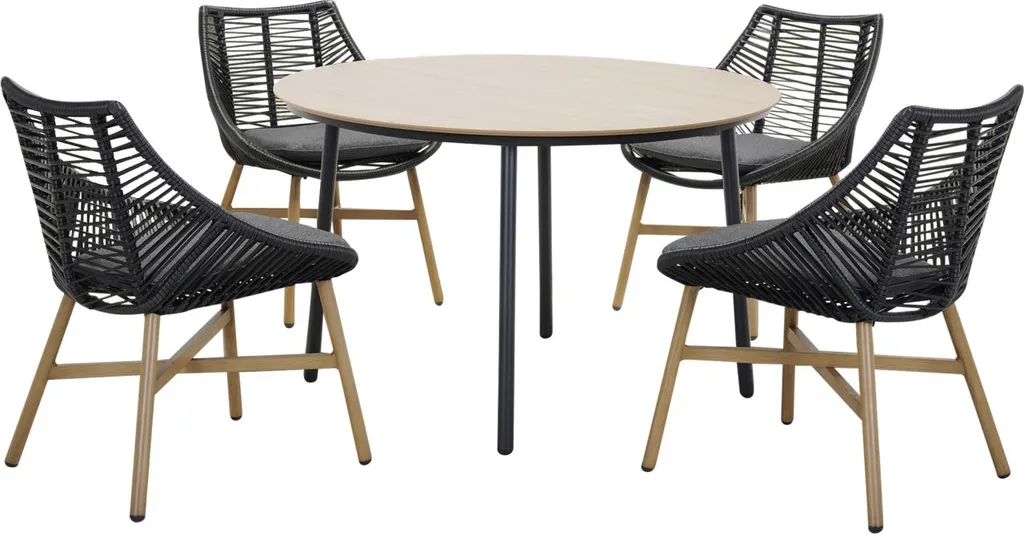 Primaster Dining Set Helsinki 5-teilig Inkl. Auflagen 1 Primaster Dining Set Helsinki 5-teilig Inkl. Auflagen