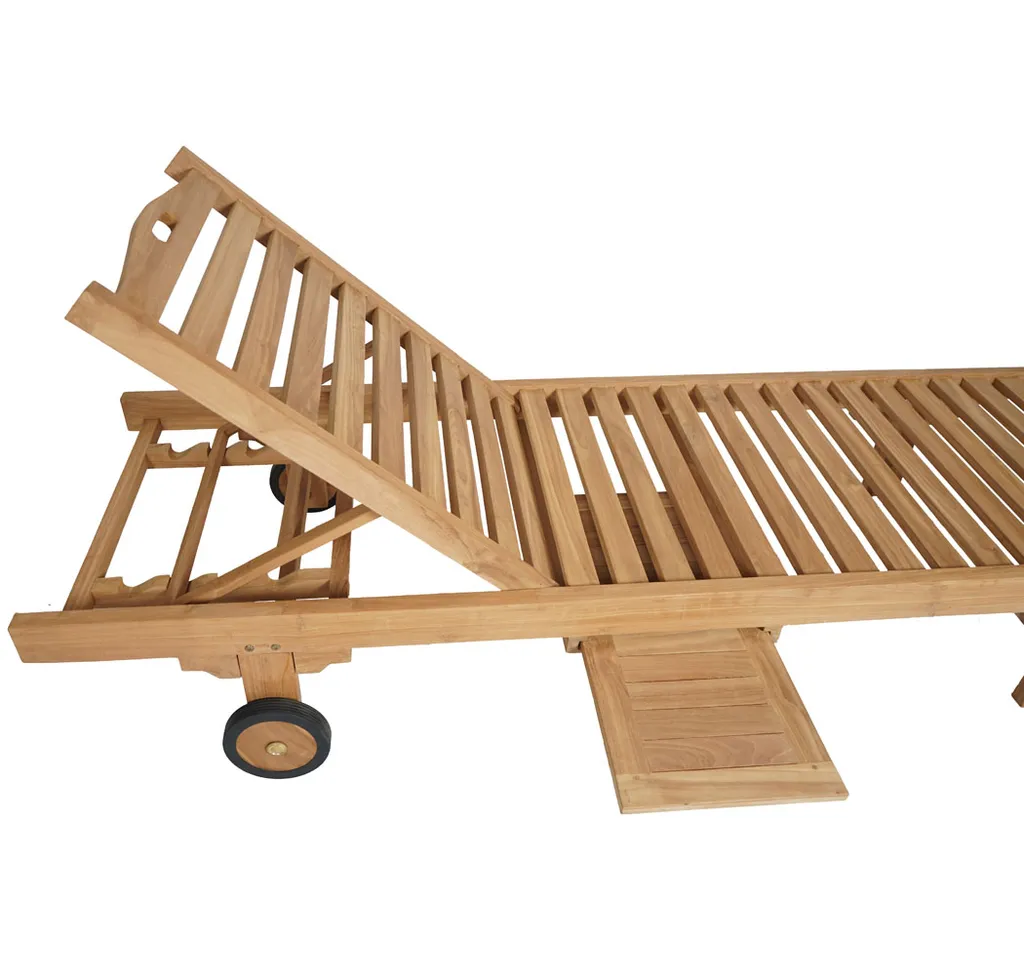 KMH® Teak Sonnenliege *Classic* 3 KMH® Teak Sonnenliege *Classic* - Image 3