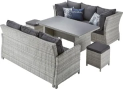 Primaster Dining Lounge Möbelset Caldera 3 In 1 Inkl. Auflagen Und Zierkissen -Stil Beet Verkaufsgeschäft 03cd1f873c69537320fd4416aa2c6cf7