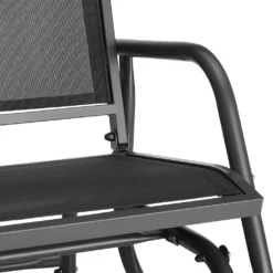 Tectake Schaukelbank Greta 2-Sitzer 121x72x86,5cm - Schwarz -Stil Beet Verkaufsgeschäft 04b3b36e4a0f86fe8b3d1b48ea2dd000