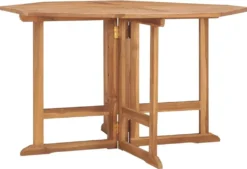 VidaXL Garten-Esstisch Klappbar 110x110x75 Cm Massivholz Teak