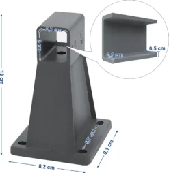 SONGMICS Wandhalterung Für Seitenmarkisen, Wandhalter, Auszugsfixierung, Grau GSA005 10 SONGMICS Wandhalterung Für Seitenmarkisen, Wandhalter, Auszugsfixierung, Grau GSA005 -Stil Beet Verkaufsgeschäft 0666fa2e50d0c1fc727f495b7b5d0695