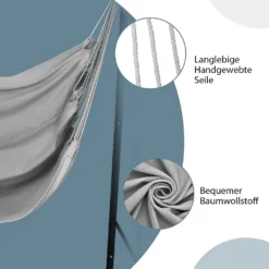 COSTWAY Hängesessel Hängeschaukel Mit Ständer, Hängesesselständer Mit Hängeschaukel Für Drinnen Und Draußen, Grau -Stil Beet Verkaufsgeschäft 076a5d5bcd5dbb0b540058046ca41564