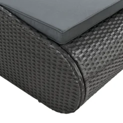 Juskys Polyrattan Sonnenliege Mykonos – XXL Outdoor Doppelliege Mit Polster Kissen In Grau Waschbar – Für Garten & Balkon – Gartenliege Sonneninsel -Stil Beet Verkaufsgeschäft 07cc1db100ecf4d82ee8d7bc9fed565c