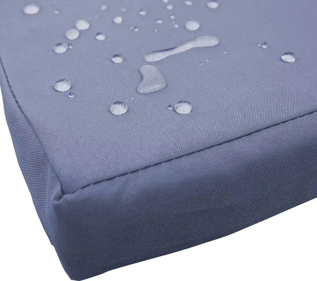 Poly-Rattan Sitzbank Mit Tisch MCW-E24, Gartenbank Sitzgruppe Gartensofa, 132cm Grau, Kissen Dunkelgrau 6 Poly-Rattan Sitzbank Mit Tisch MCW-E24, Gartenbank Sitzgruppe Gartensofa, 132cm Grau, Kissen Dunkelgrau - Image 6