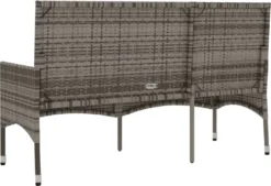 VidaXL Gartenbank 3-Sitzer Mit Kissen Grau Poly Rattan -Stil Beet Verkaufsgeschäft 0a1ba6235201199d44564a170e411958