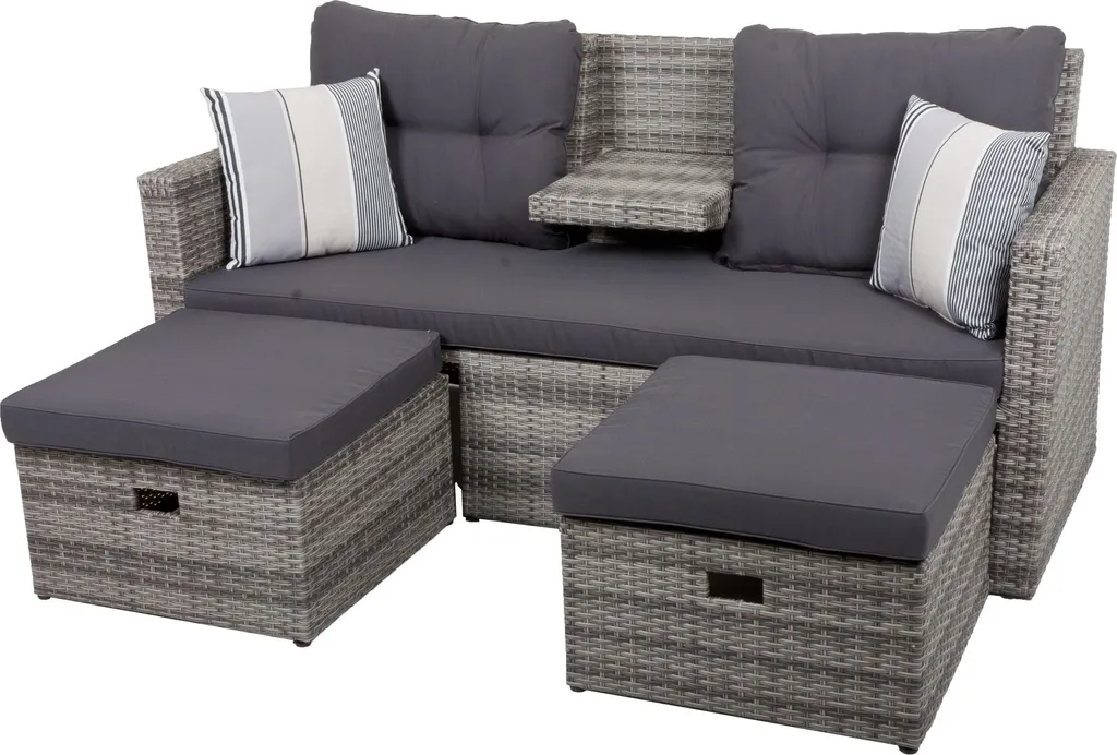 Garten Lounge Sofa Sitzgruppe Garten Couch Sessel Rattan Optik Gartenmöbel 2 Garten Lounge Sofa Sitzgruppe Garten Couch Sessel Rattan Optik Gartenmöbel - Image 2