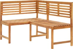 VidaXL Garten-Eckbank 140 Cm Massivholz Akazie