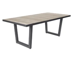 LC Garden »Bailado« Keramiktisch In Braun 200x100x75cm Gartentisch Mit Keramik Tischplatte Und V-Fuß