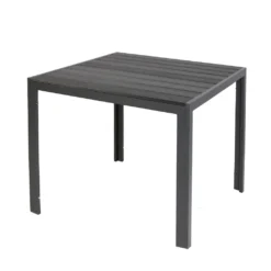LINDER EXCLUSIV Gartentisch Aluminium Polywood Non Wood 80 X 80 Cm Schwarz