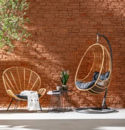 Dehner Hängesessel Venezia, Ca. 197 X 82.5 X 101.5 Cm, Stahl/Polyester, Schwarz/beige -Stil Beet Verkaufsgeschäft 0bb56a9e691adc19cdd92b3d7e849a96