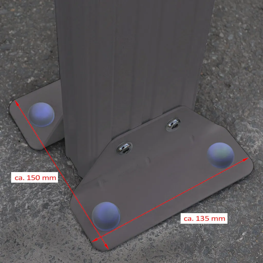 Terrassenüberdachung 495 X 303 X 226 / 278 Cm (Grau) 6 Terrassenüberdachung 495 X 303 X 226 / 278 Cm (Grau) – Bild 6