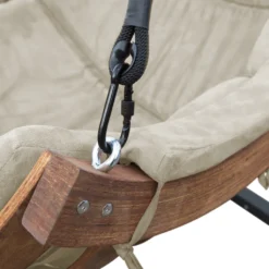 AXI Capri Hängestuhl Mit Gestell Aus Holz | Hängesessel / Hängeschaukel Beige Für Den Garten | Outdoor Lounge Stuhl Für 1 Person | Belastbar Bis 150 Kg -Stil Beet Verkaufsgeschäft 0c393db19fbf71a2739b5c954d7583ca