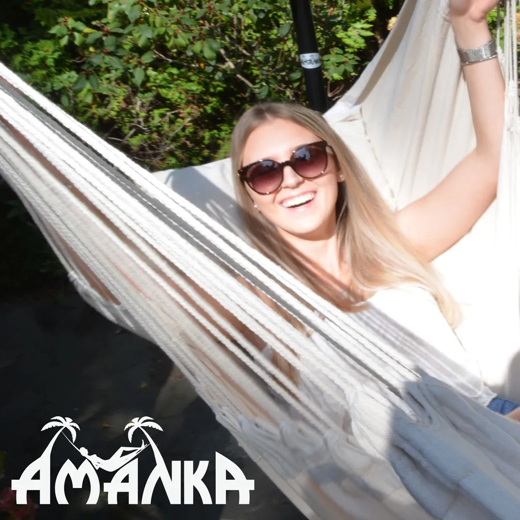 XXL Liege Hängesessel Mit Seitenfach Und Kissen - 220x120cm Outdoor Hängematte 13 XXL Liege Hängesessel Mit Seitenfach Und Kissen - 220x120cm Outdoor Hängematte - Image 13