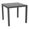 SVITA Gartentisch Aus Aluminium Mit Glasplatte Balkon-Tisch Gartenmöbel Grau