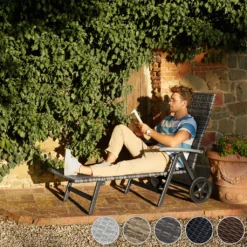 Tectake Rollliege Rattan Auckland Klappbar Mit Aluminiumgestell - Schwarz 12 Tectake Rollliege Rattan Auckland Klappbar Mit Aluminiumgestell - Schwarz -Stil Beet Verkaufsgeschäft 0eb5d9d00007c425d8aaa847960c0968