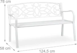 Relaxdays Vintage Gartenbank In Weiß 11 Relaxdays Vintage Gartenbank In Weiß -Stil Beet Verkaufsgeschäft 0ef5194fcc39375e1a3b6fe31da327e3