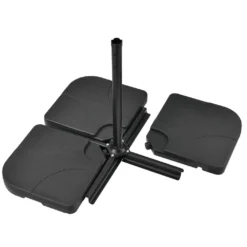 Juskys Schirmgewicht 4er-Set Quad Für Schirmständer Mit 60 Liter Wasser Oder 80 Kg Sand Befüllbar HDPE Kunststoff Sonnen-Schirmständer -Stil Beet Verkaufsgeschäft 11a5a544f95d6cae403bdc86122f12a3