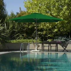 Lospitch 3.5m Sonnenschirm Gartenschirm Wasserabweisend Terrassenschirm UV40+ Mit Handkurbel Balkon Marktschirm,Grün,3.5m 15 Lospitch 3.5m Sonnenschirm Gartenschirm Wasserabweisend Terrassenschirm UV40+ Mit Handkurbel Balkon Marktschirm,Grün,3.5m -Stil Beet Verkaufsgeschäft 12008f1a1b7cd70143f49da812470190