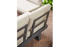 SIENA GARDEN Avenia Dining-Bank/Liege, Anthrazit/taupe Meliert, Aluminium, 73x195x70 Cm, Inkl. Sitz-und Rückenkissen -Stil Beet Verkaufsgeschäft 127a564c48404d17fbb38912a90193d5