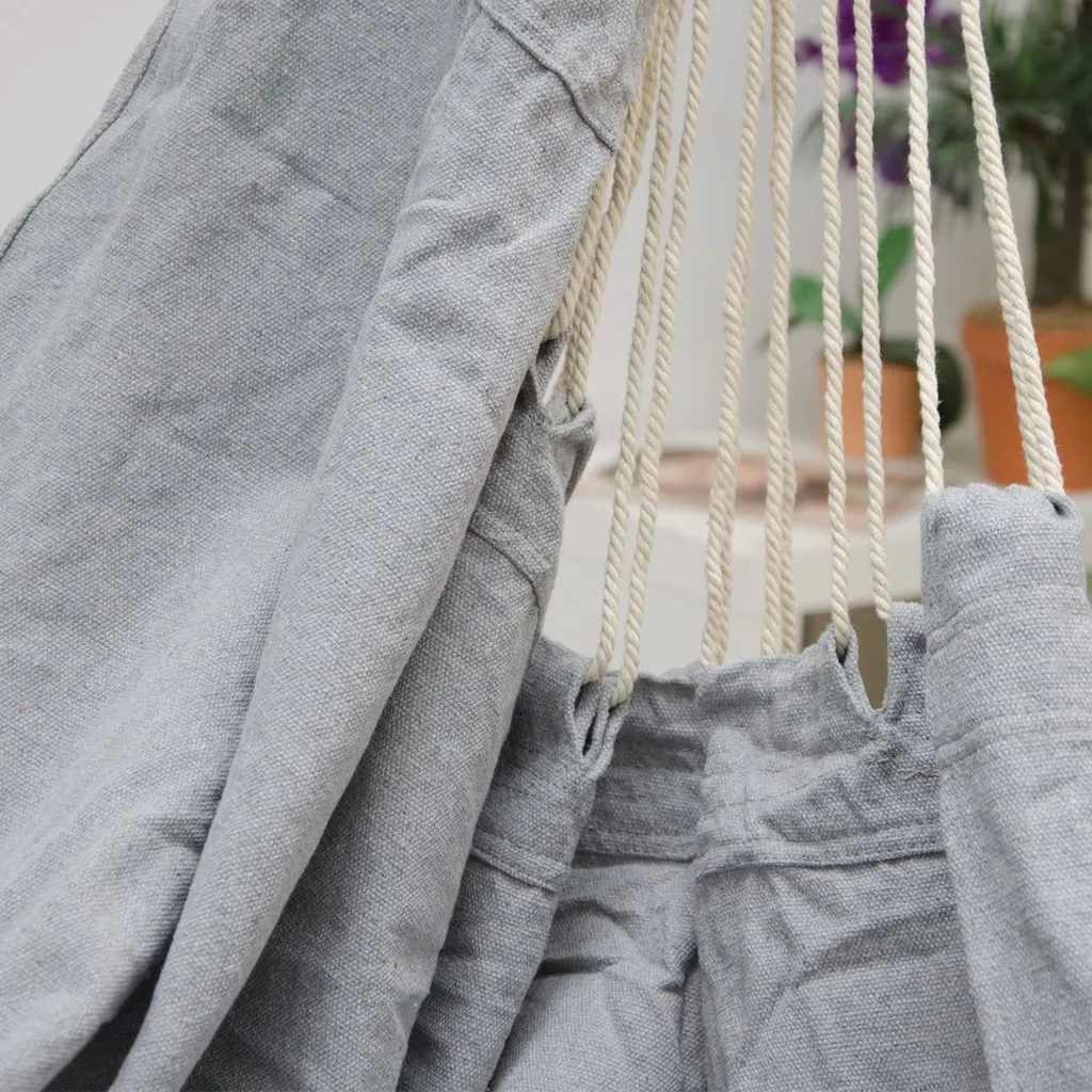 Balkon Hängesessel Mit 2 Kissen Zum Wenden - Outdoor Hängeschaukel Für Garten 6 Balkon Hängesessel Mit 2 Kissen Zum Wenden - Outdoor Hängeschaukel Für Garten - Image 6