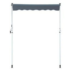 Outsunny Markise Klemmmarkise Sonnenschutz Faltarm Handkurbel Balkon Alu Cremeweiß 3x1,2cm -Stil Beet Verkaufsgeschäft 13330e84a95c218c052c8faf66f3a90b