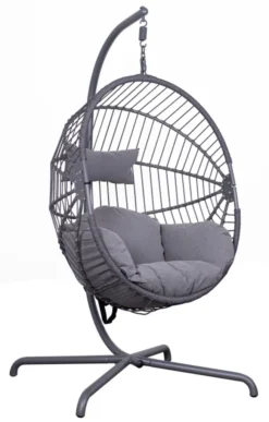 Hängesessel Modena Light Grey Mit Gestell