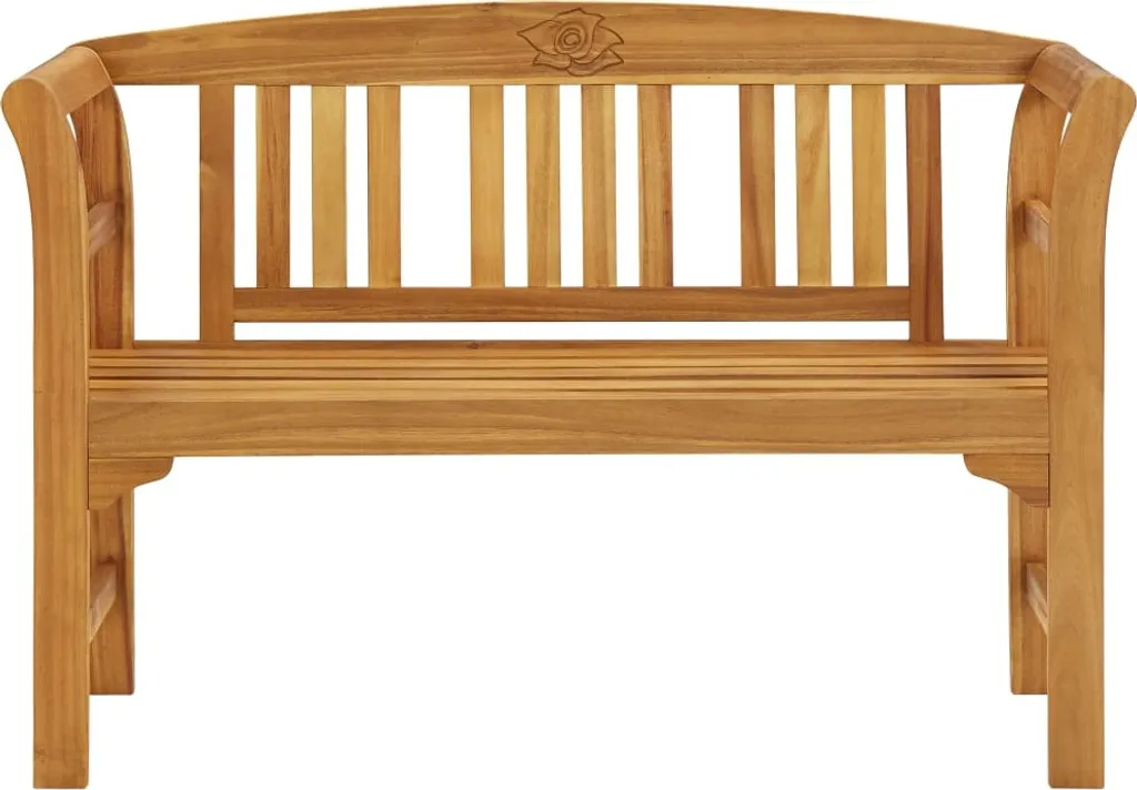 VidaXL Gartenbank 114 Cm Massivholz Akazie 2 VidaXL Gartenbank 114 Cm Massivholz Akazie – Bild 2