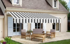 TrendLine Gelenkarm-Markise 3 X 2,5 M Grey White