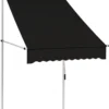 VidaXL Einziehbare Markise Handbetrieben 100 Cm Anthrazit