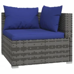 VidaXL 7-tlg. Garten-Lounge-Set Mit Kissen Poly Rattan Grau -Stil Beet Verkaufsgeschäft 17b799780188e088d7a21dd91a432a97