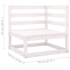 VidaXL 2-tlg. Garten-Lounge-Set Mit Kissen Weiß Kiefer Massivholz 16 VidaXL 2-tlg. Garten-Lounge-Set Mit Kissen Weiß Kiefer Massivholz -Stil Beet Verkaufsgeschäft 181c0de0f23d8a16a2c8b5ad15e59014