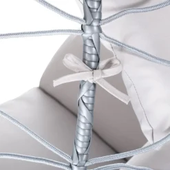 Juskys Hängesessel Aria Mit Kissen - Höhenverstellbar & Faltbar - Polyrattan Hängeschaukel Outdoor & Indoor - Korbhängesessel Silber Bis 130kg -Stil Beet Verkaufsgeschäft 19c3159a58d48a1fb8bdbbf4d3317720