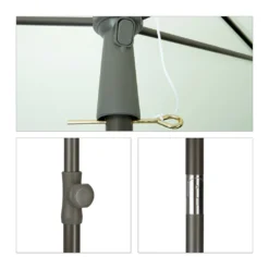 Relaxdays Sonnenschirm Rechteckig 200 X 120 Cm -Stil Beet Verkaufsgeschäft 1b481182ac04e67864adc7e38aa69772