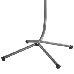 Juskys Hängesessel Aria Mit Kissen - Höhenverstellbar & Faltbar - Polyrattan Hängeschaukel Outdoor & Indoor - Korbhängesessel Silber Bis 130kg -Stil Beet Verkaufsgeschäft 1cf5aec5dd839d7b9bbee77cc6755495