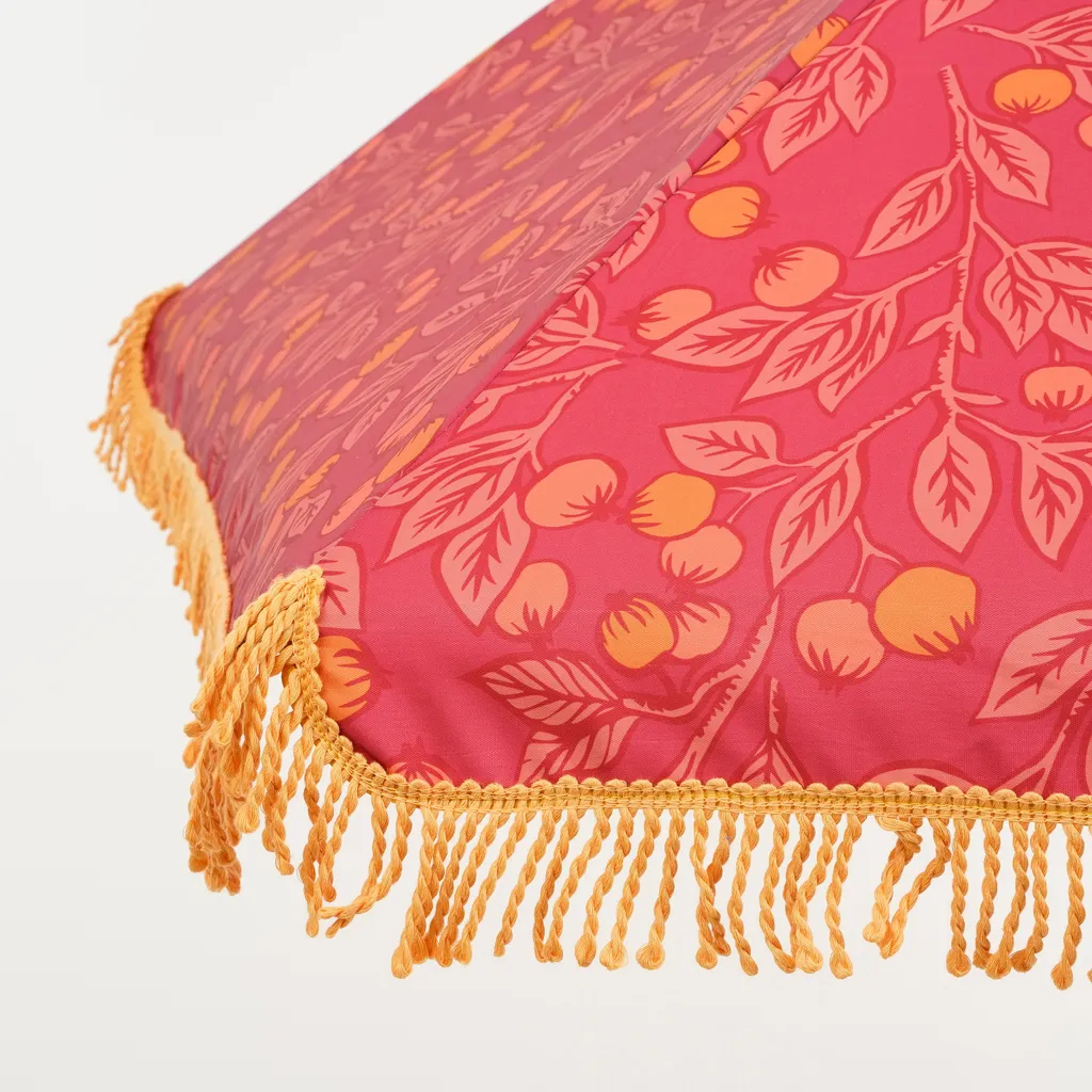 In The Mood Collection Sonnenschirm Berries - H238 X Ø220 Cm - Rosa 2 In The Mood Collection Sonnenschirm Berries - H238 X Ø220 Cm - Rosa – Bild 2