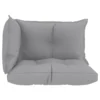 VidaXL Palettensofa-Auflagen 3 Stk. Grau Stoff