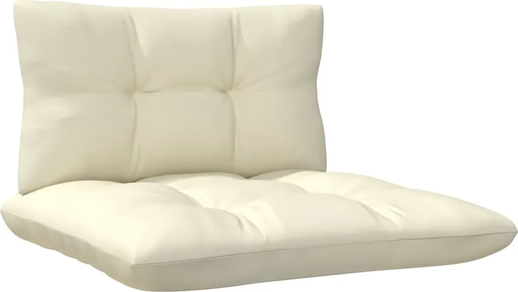 VidaXL 3-tlg. Garten-Lounge-Set Mit Creme Kissen Massivholz Kiefer 7 VidaXL 3-tlg. Garten-Lounge-Set Mit Creme Kissen Massivholz Kiefer - Image 7