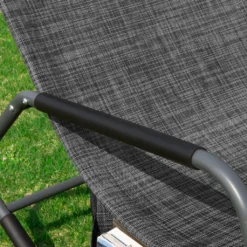 SoBuy OGS47-MS Schaukelliege Sonnenliege Mit Seitentasche Gartenliege Relaxstuhl Schwingliege Schwarz/Grau Belastbarkeit 150 Kg 11 SoBuy OGS47-MS Schaukelliege Sonnenliege Mit Seitentasche Gartenliege Relaxstuhl Schwingliege Schwarz/Grau Belastbarkeit 150 Kg -Stil Beet Verkaufsgeschäft 1dd7f7d3a3599e8eb4fcecd259b184f8