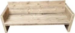 Wood4You Gartenbank Holz "Vlieland" - Wetterfest Massivholz Rustikal - Holzbank Sitzbank Balkonmöbel Terassenmöbel Ohne Kissen - DIY Baumbank Mit Lehne - Gerüstholz -Stil Beet Verkaufsgeschäft 1e2eba9522fd8104205e8c5a01894a3d