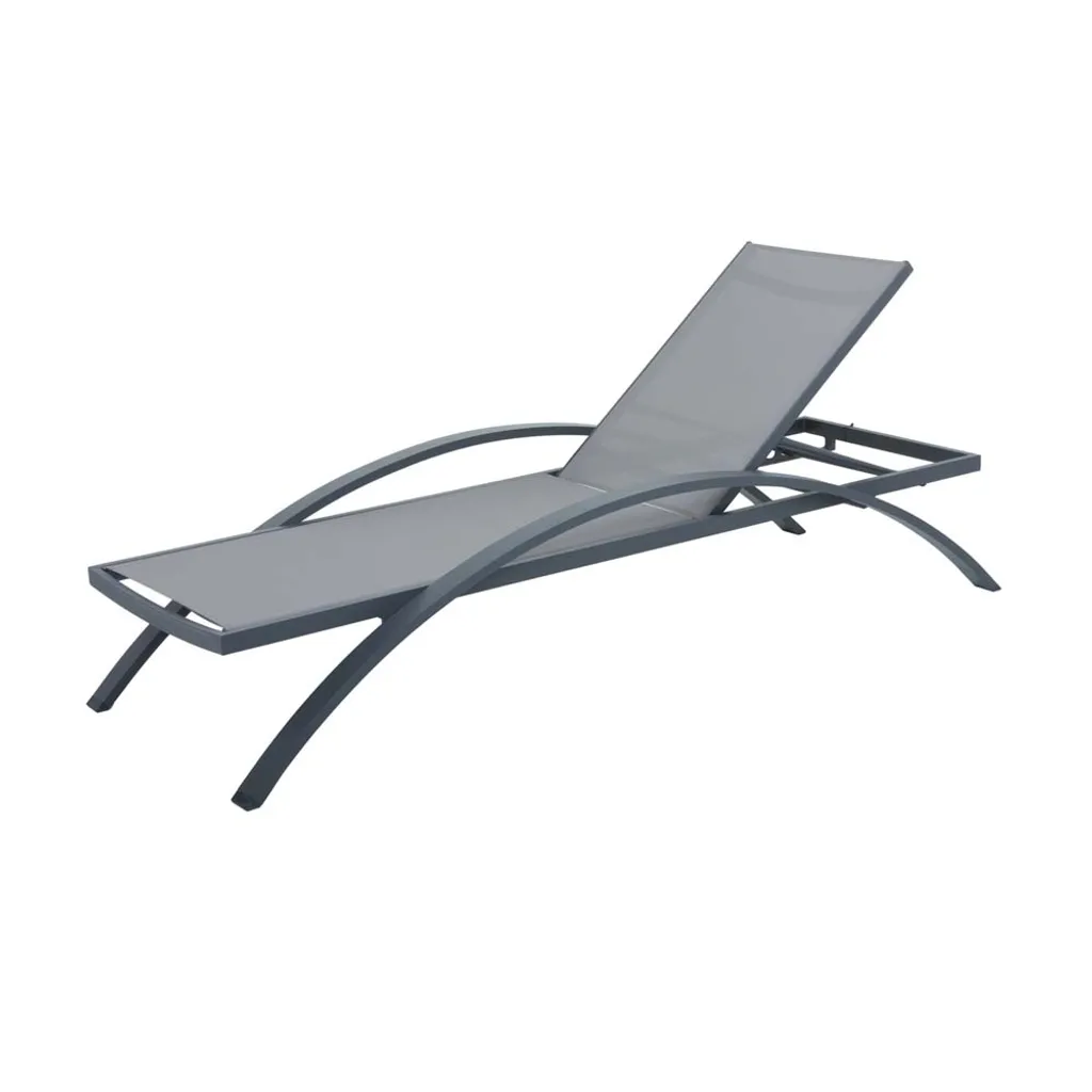Garden Pleasure Sonnenliege DONNA Relaxliege Liege Garten Terrasse Möbel Taupe 2 Garden Pleasure Sonnenliege DONNA Relaxliege Liege Garten Terrasse Möbel Taupe - Image 2