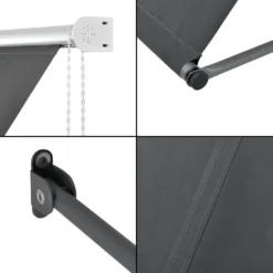 Standmarkise HLO-PX21 Mit Seitenzugkette Grau 150 X 120 Cm 11 Standmarkise HLO-PX21 Mit Seitenzugkette Grau 150 X 120 Cm -Stil Beet Verkaufsgeschäft 211903e22e71faaddc6ded22fc55c8ec