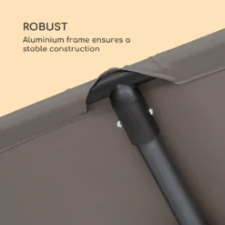 Blumfeldt Flex-Shade L Sonnenschirm Sonnenschutz ,Fläche: 130 X 180 Cm ,Material: Polyester ,UV-Schutzfaktor 50 ,Aluminium-Standbein ,wasserabweisend ,dunkelgrau -Stil Beet Verkaufsgeschäft 212a6cc9abffac7ab307837f9954023a