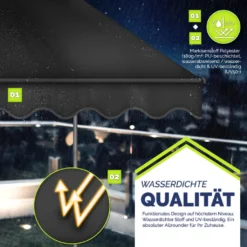 Tillvex Balkonmarkise 400 Cm Anthrazit Gelenkarm Markise Klemmmarkise Sonnenmarkise Balkon Ohne Bohren 12 Tillvex Balkonmarkise 400 Cm Anthrazit Gelenkarm Markise Klemmmarkise Sonnenmarkise Balkon Ohne Bohren -Stil Beet Verkaufsgeschäft 21455483de9cd6fe721aa61014f4379e 3
