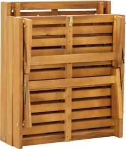 VidaXL Klappbare Sonnenliege Mit Auflage Akazie Massivholz -Stil Beet Verkaufsgeschäft 21f2dbaf516c54fbb5d63350e73e6fb2