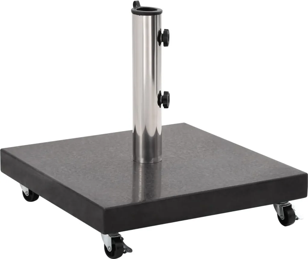 VidaXL Sonnenschirmständer Granit 30 Kg Quadrat Schwarz 1 VidaXL Sonnenschirmständer Granit 30 Kg Quadrat Schwarz