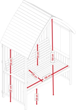 HABAU Laubenbank "Romantik" In Mintgrün Und Weiß, 120 X 76 X 170 Cm -Stil Beet Verkaufsgeschäft 21fa78f71658eaa2e3714640946d4315